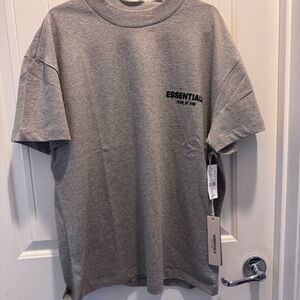 Essentials Dark Oatmeal Tee XS New with tags and bag